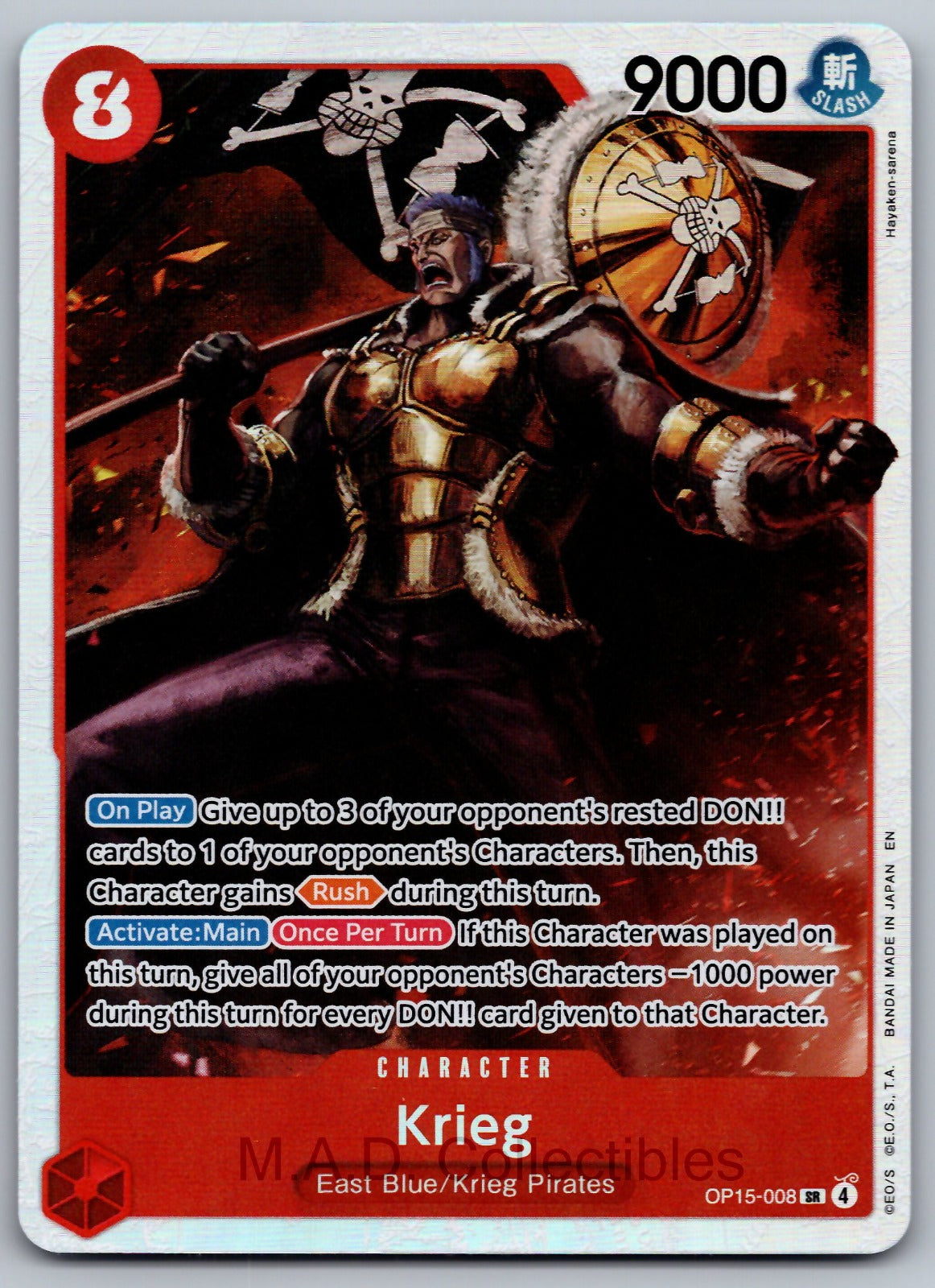 Krieg Foil SR Adventure on Kami's Island OP15-008 NM
