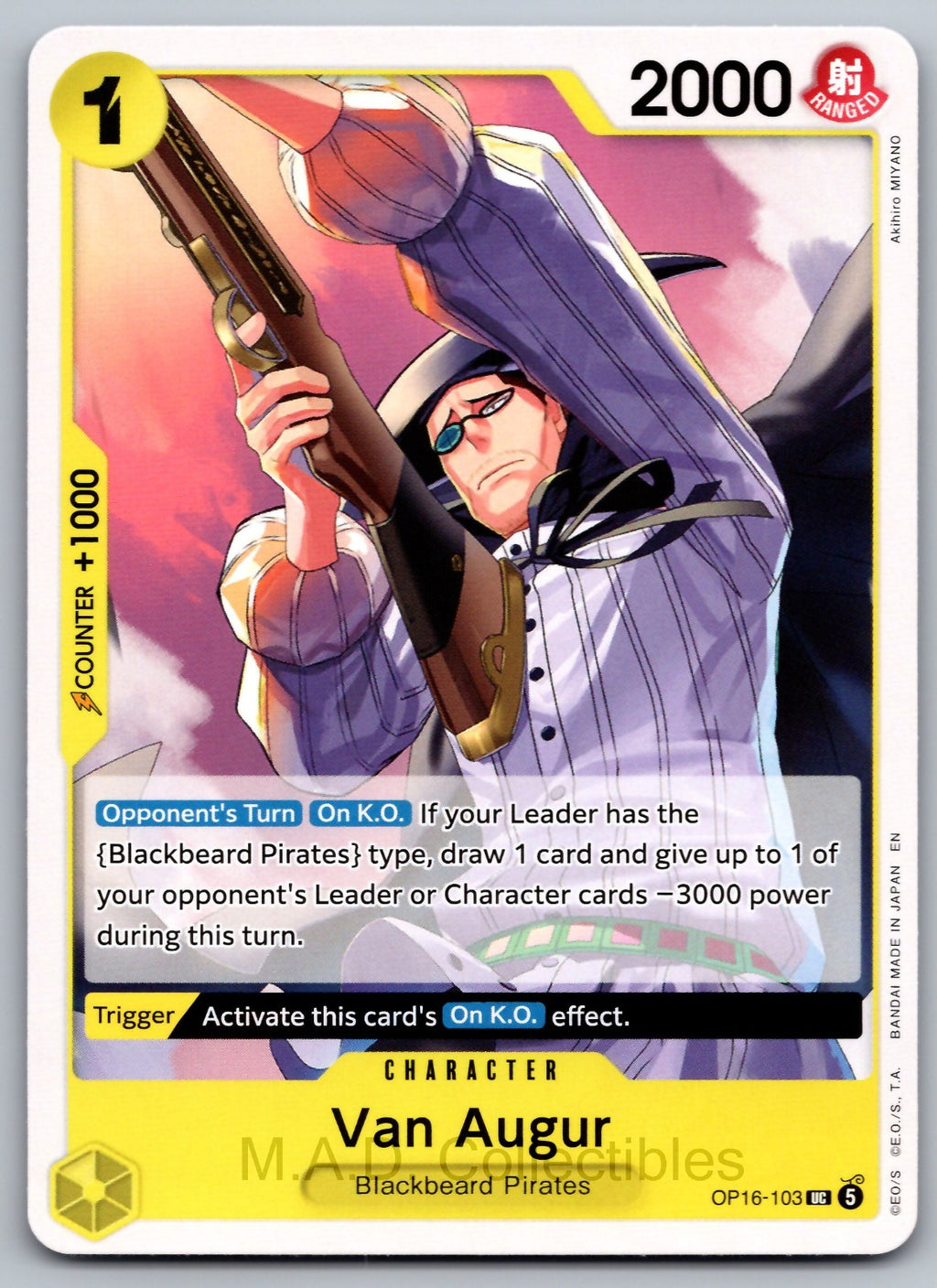 Van Augur UC The Time of Battle OP16-103 NM