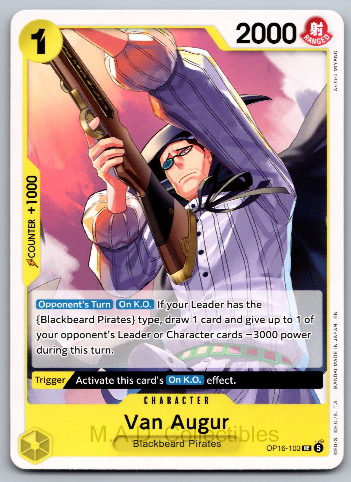Van Augur UC The Time of Battle OP16-103 NM