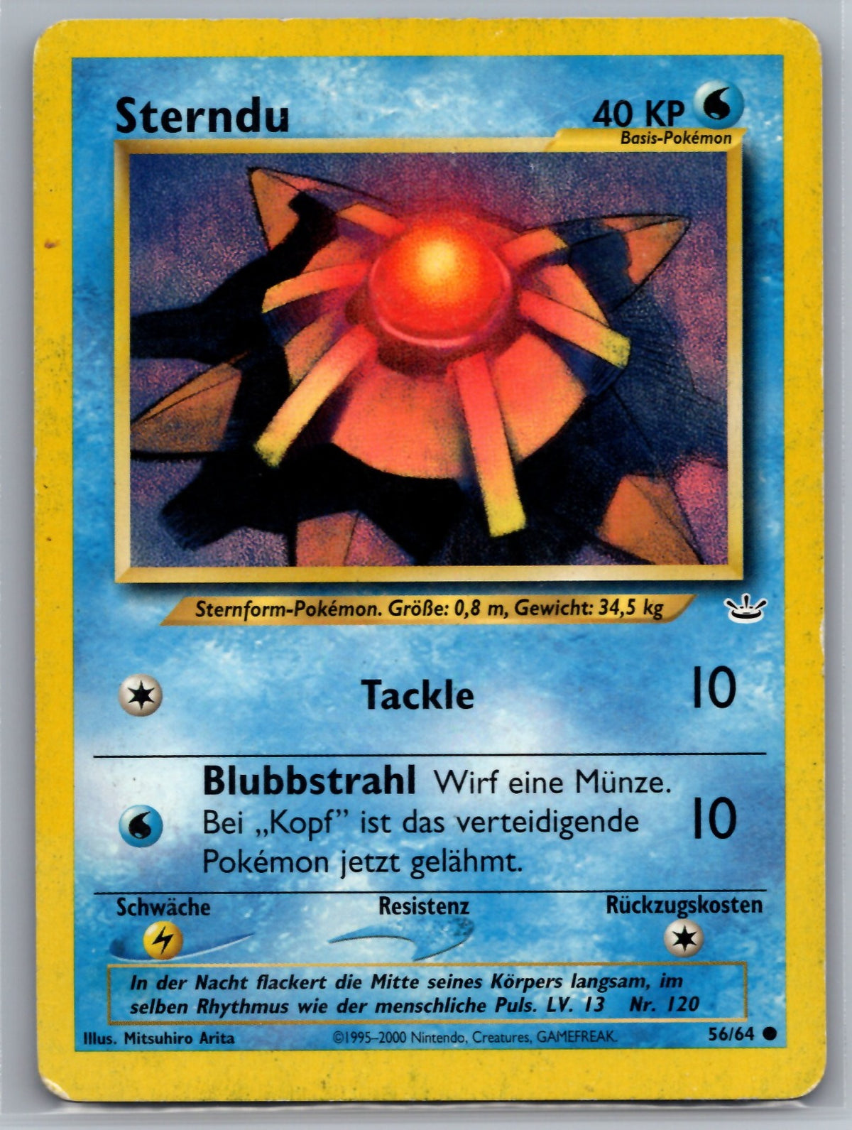 Staryu Unlimited Common Neo Revelation 56/64 NM