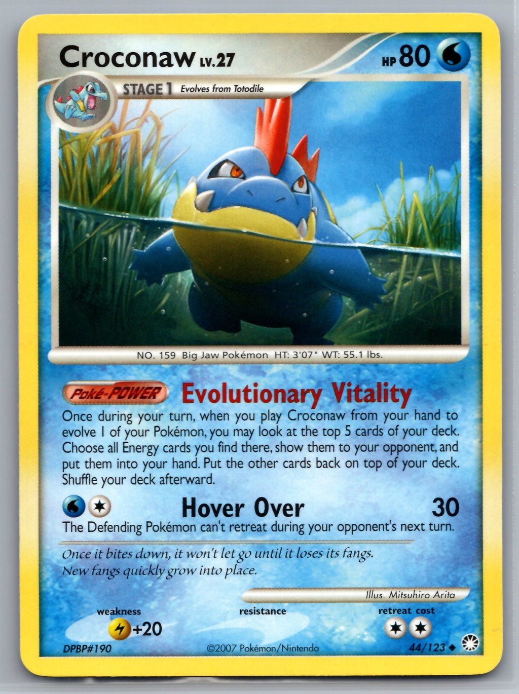 Croconaw Uncommon Mysterious Treasures 44/123 NM