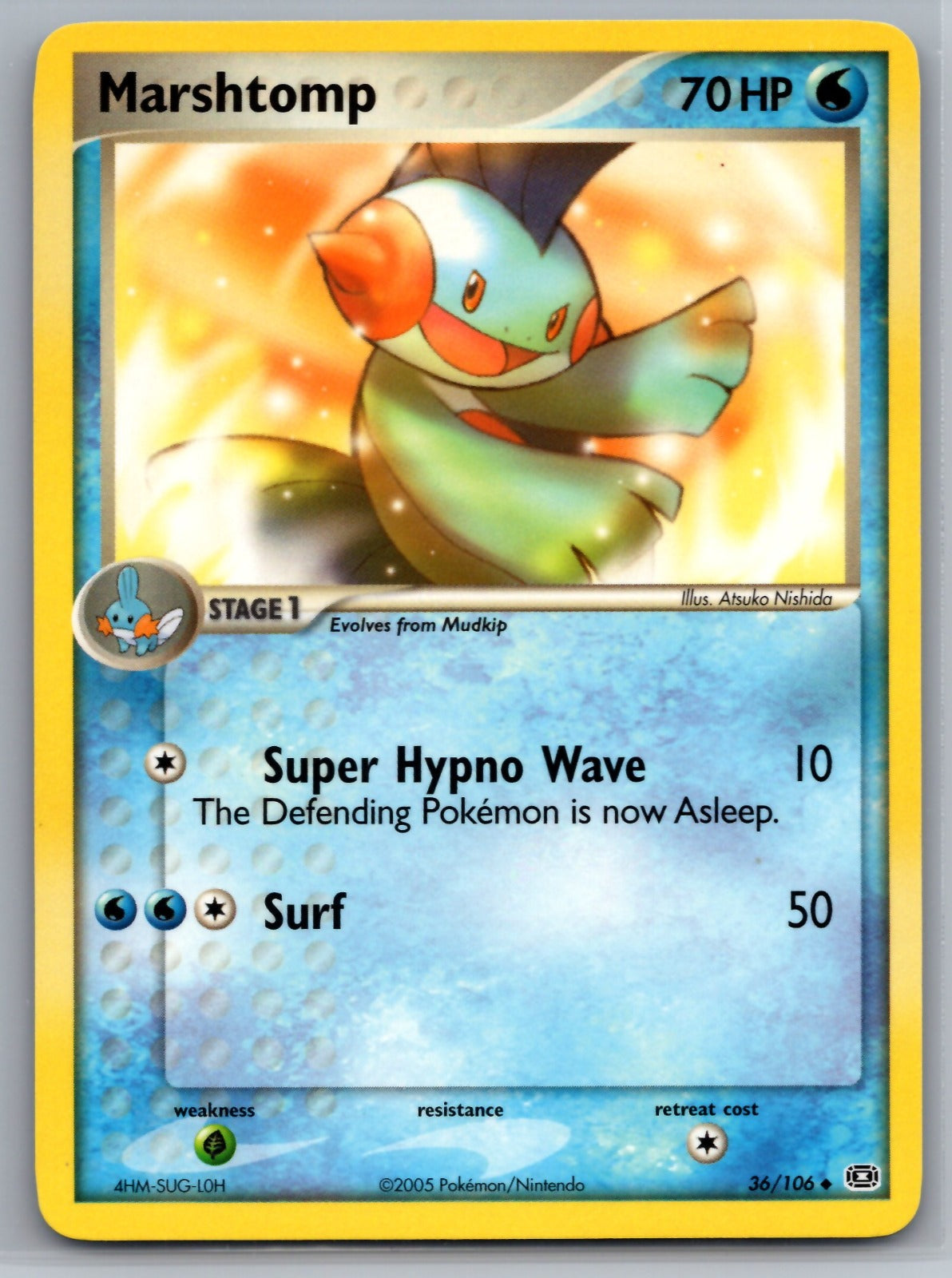 Marshtomp Uncommon EX Emerald 36/106 NM