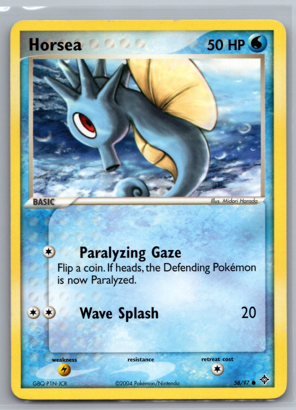 Horsea Common EX Dragon 58/97 NM