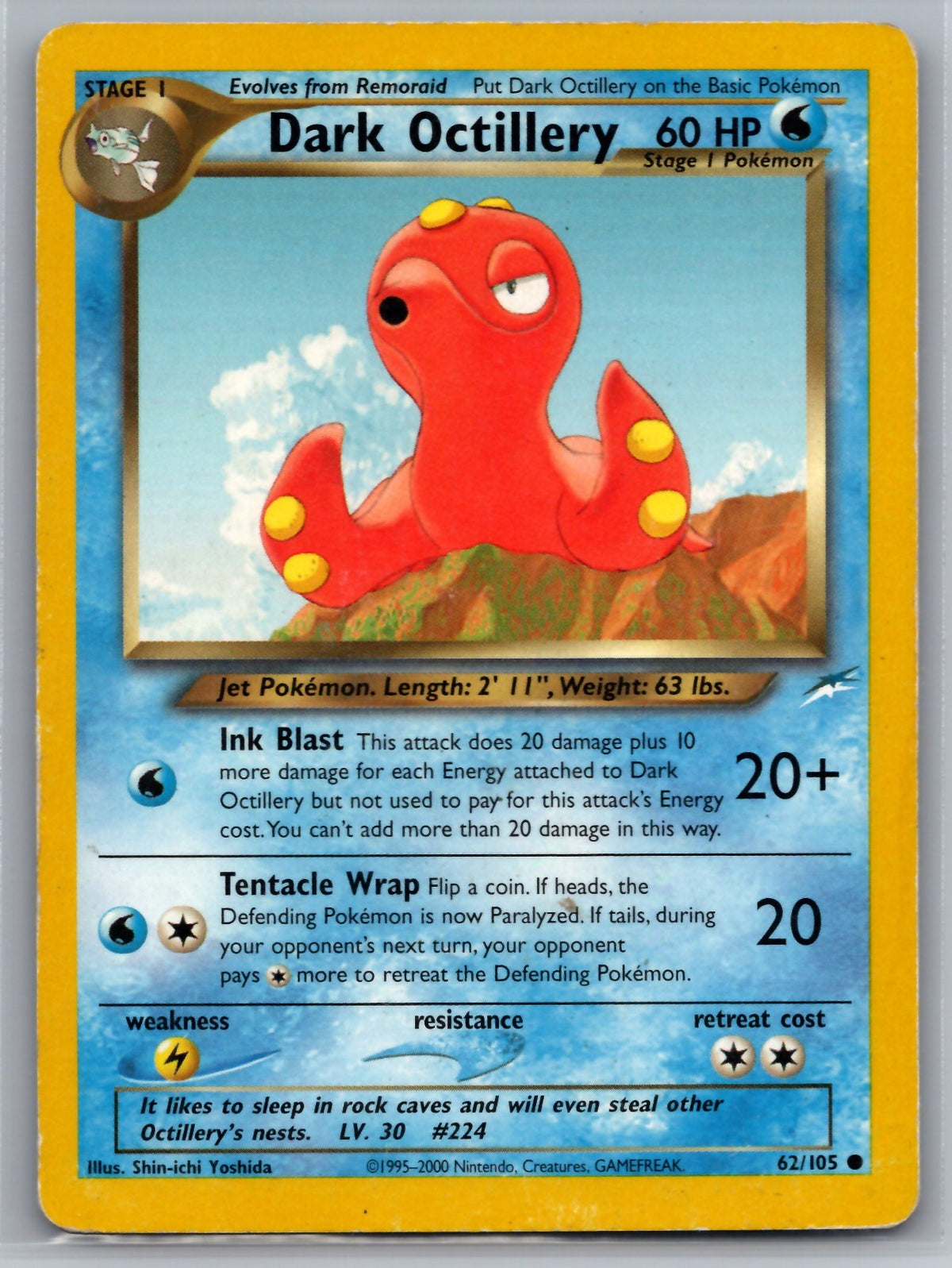 Dark Octillery Unlimited Common Neo Destiny 062/105 LP