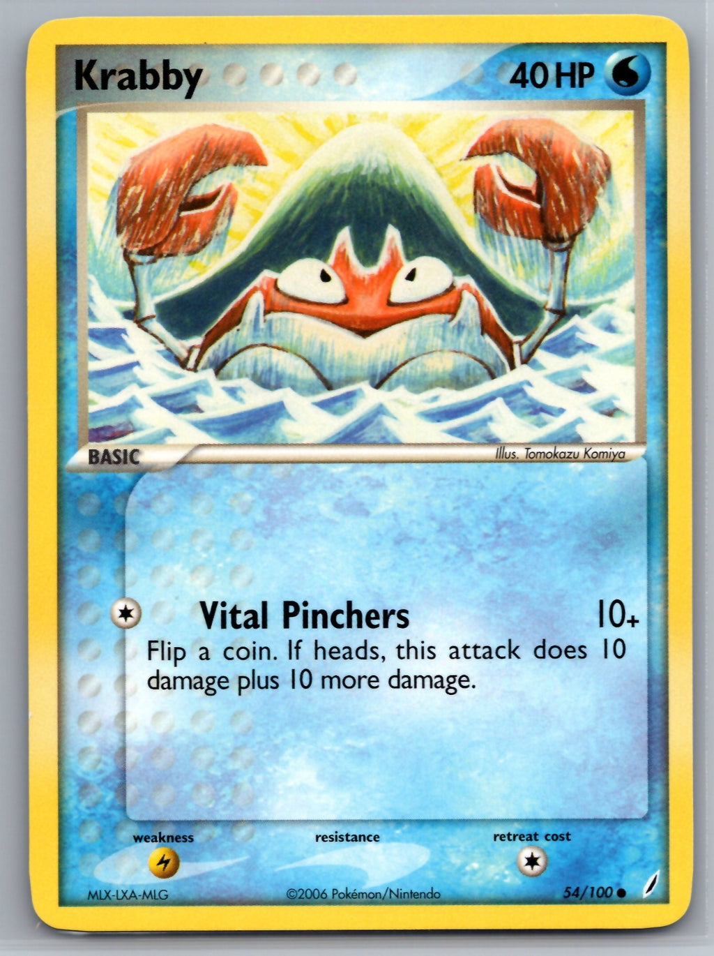 Krabby Common EX Crystal Guardians 54/100 NM