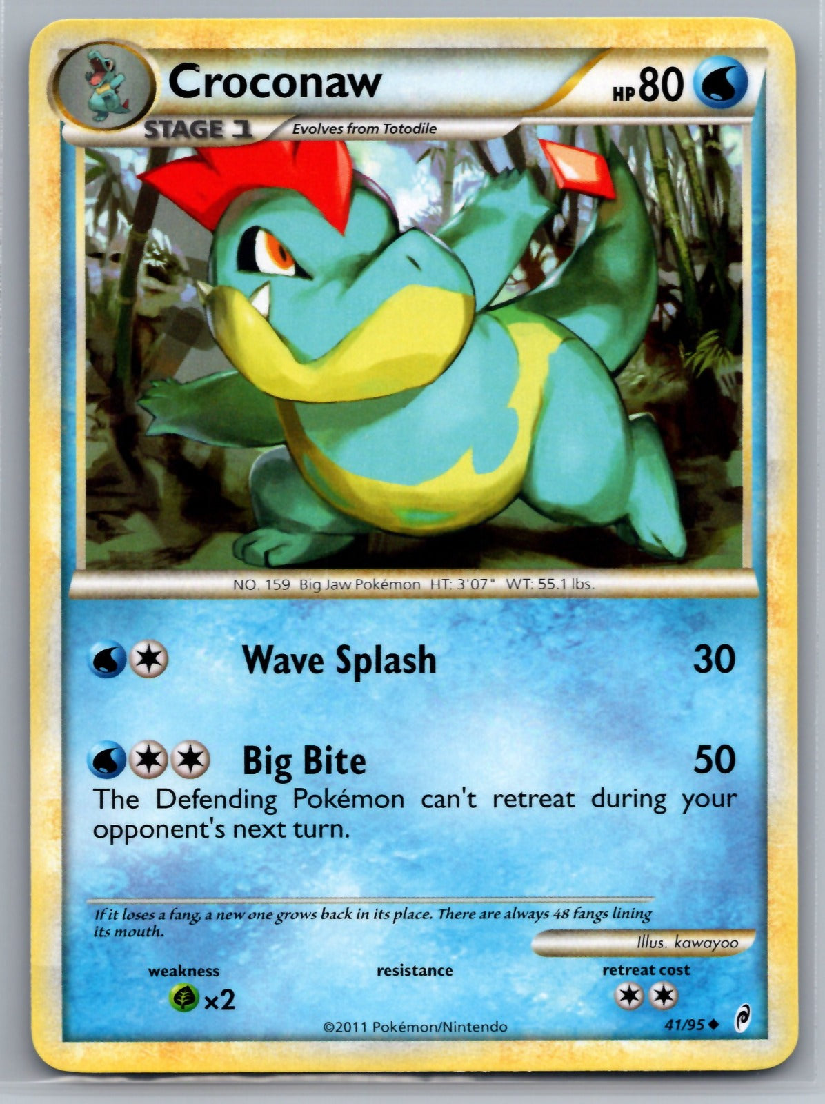 Croconaw Uncommon Call of Legends 41/95 NM