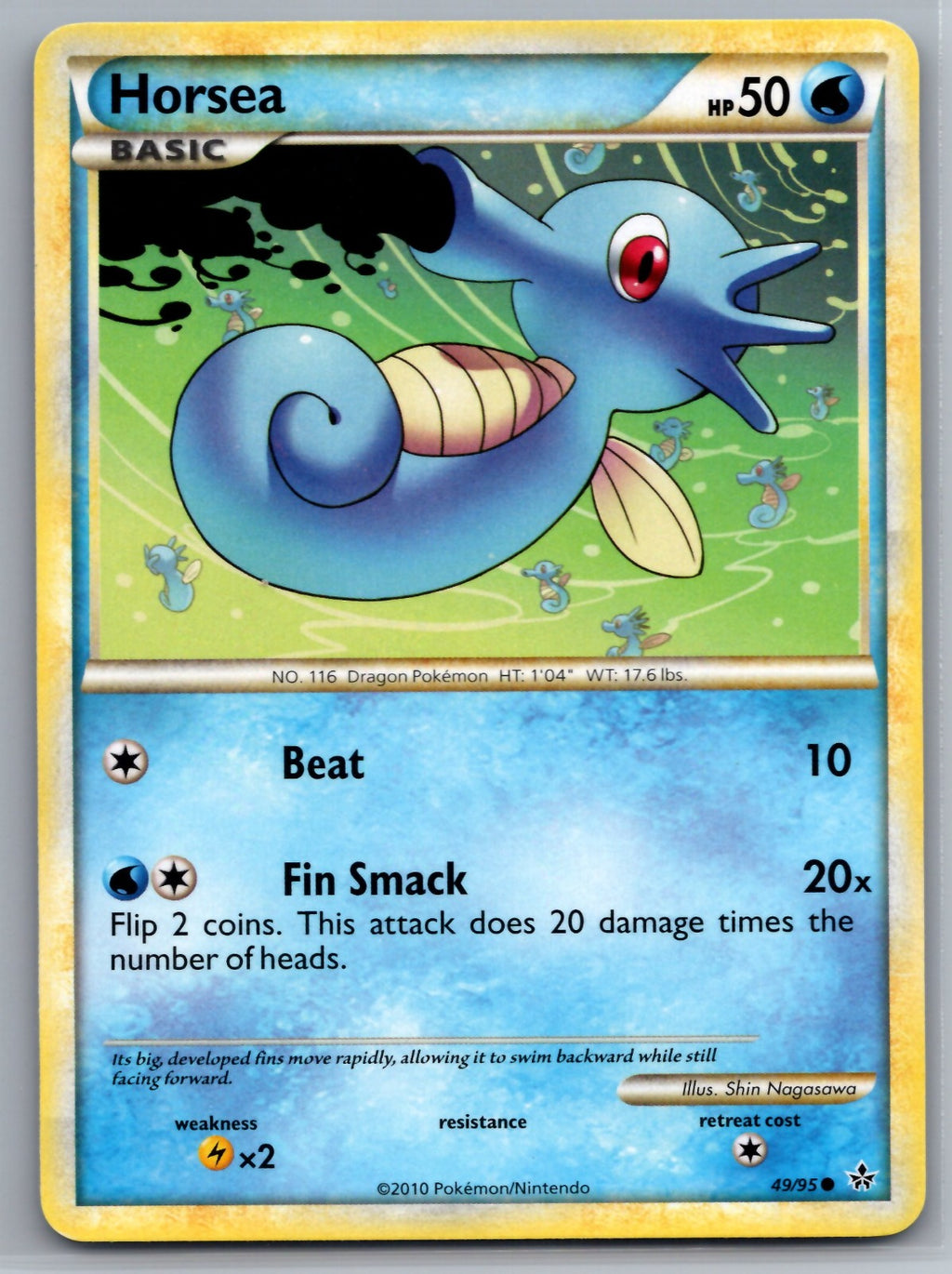 Horsea Common Unleashed 49/95 NM