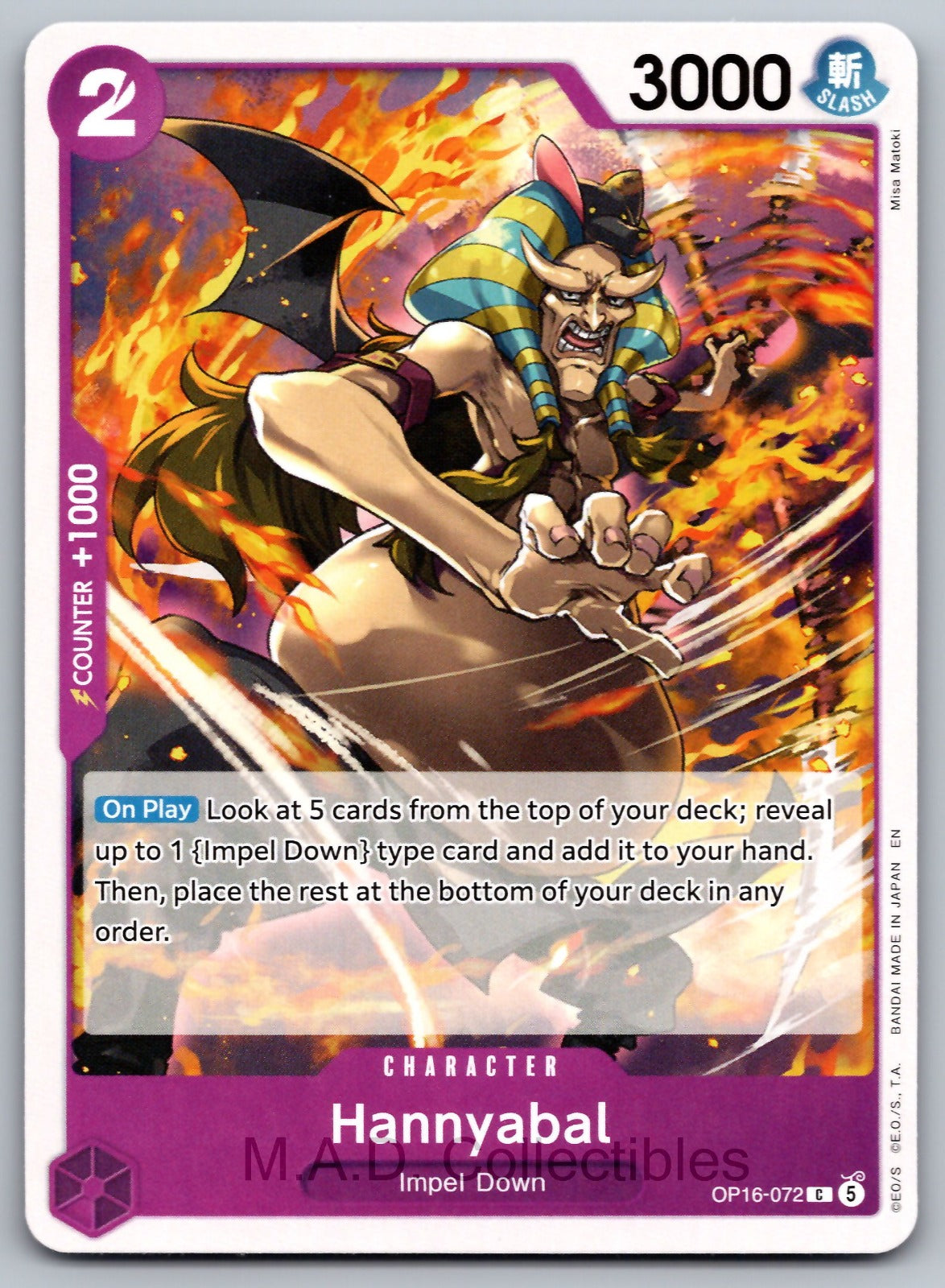 Hannyabal C The Time of Battle OP16-072 NM