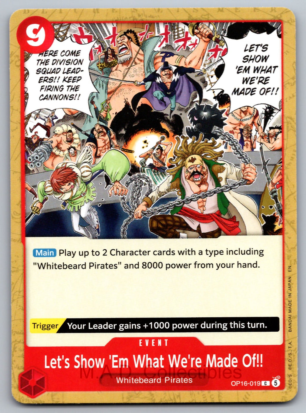 Let's Show 'Em What We're Made Of!! C The Time of Battle OP16-019 NM
