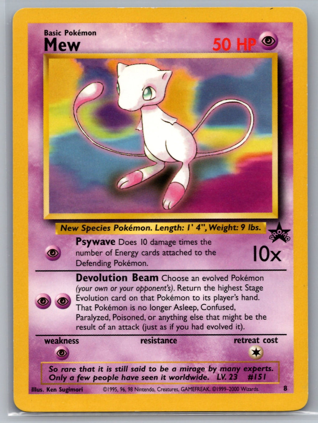 Mew (8) Promo WoTC Promo 08/53 LP