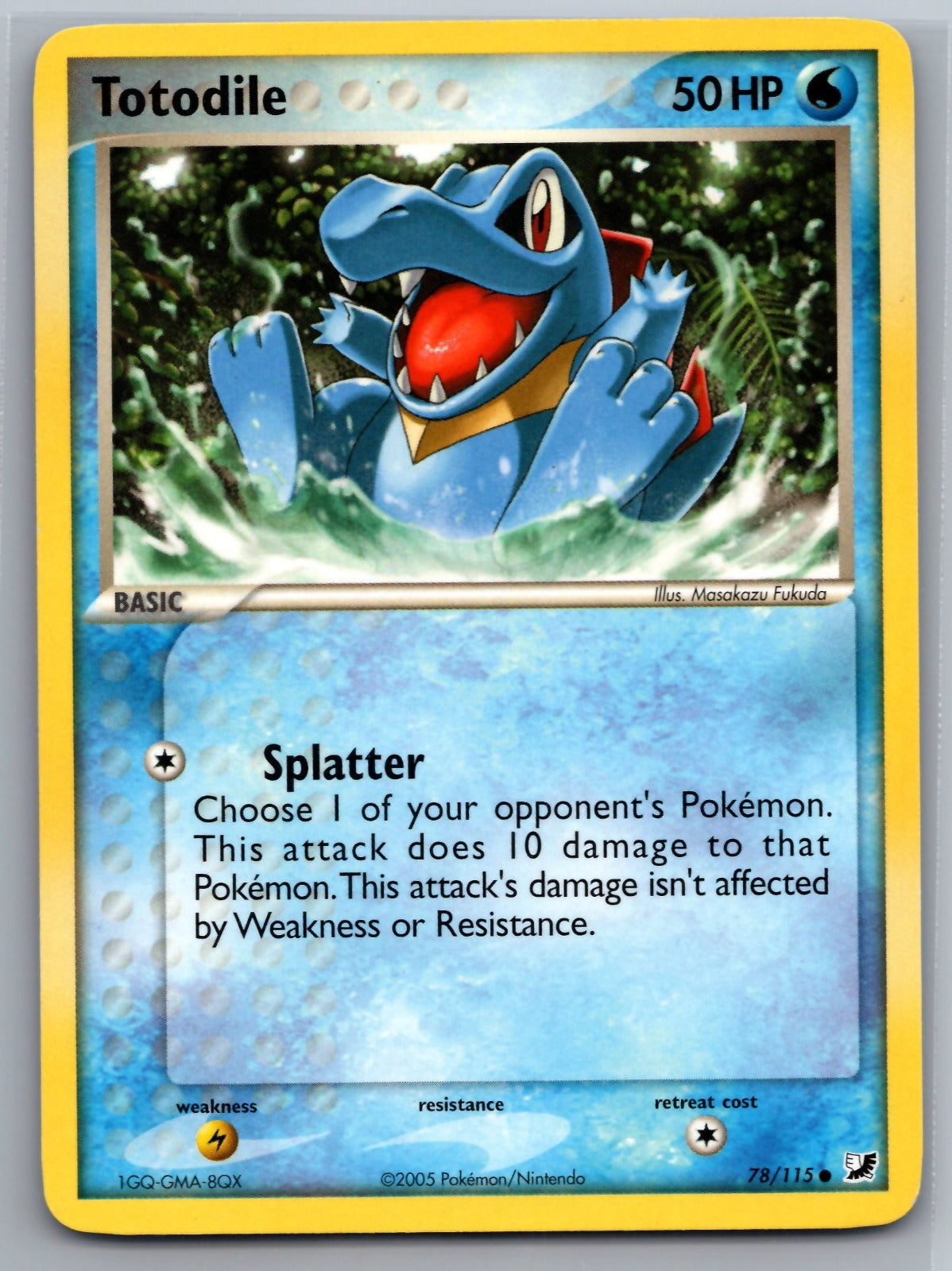 Totodile Common EX Unseen Forces 78/115 NM