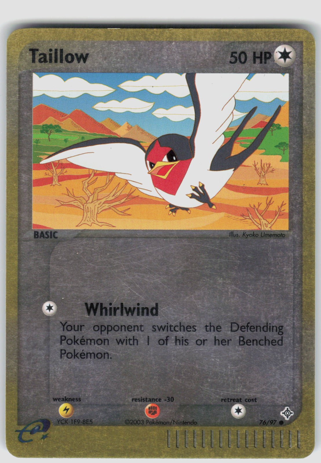Taillow Reverse Holo Common EX Dragon 76/97 NM