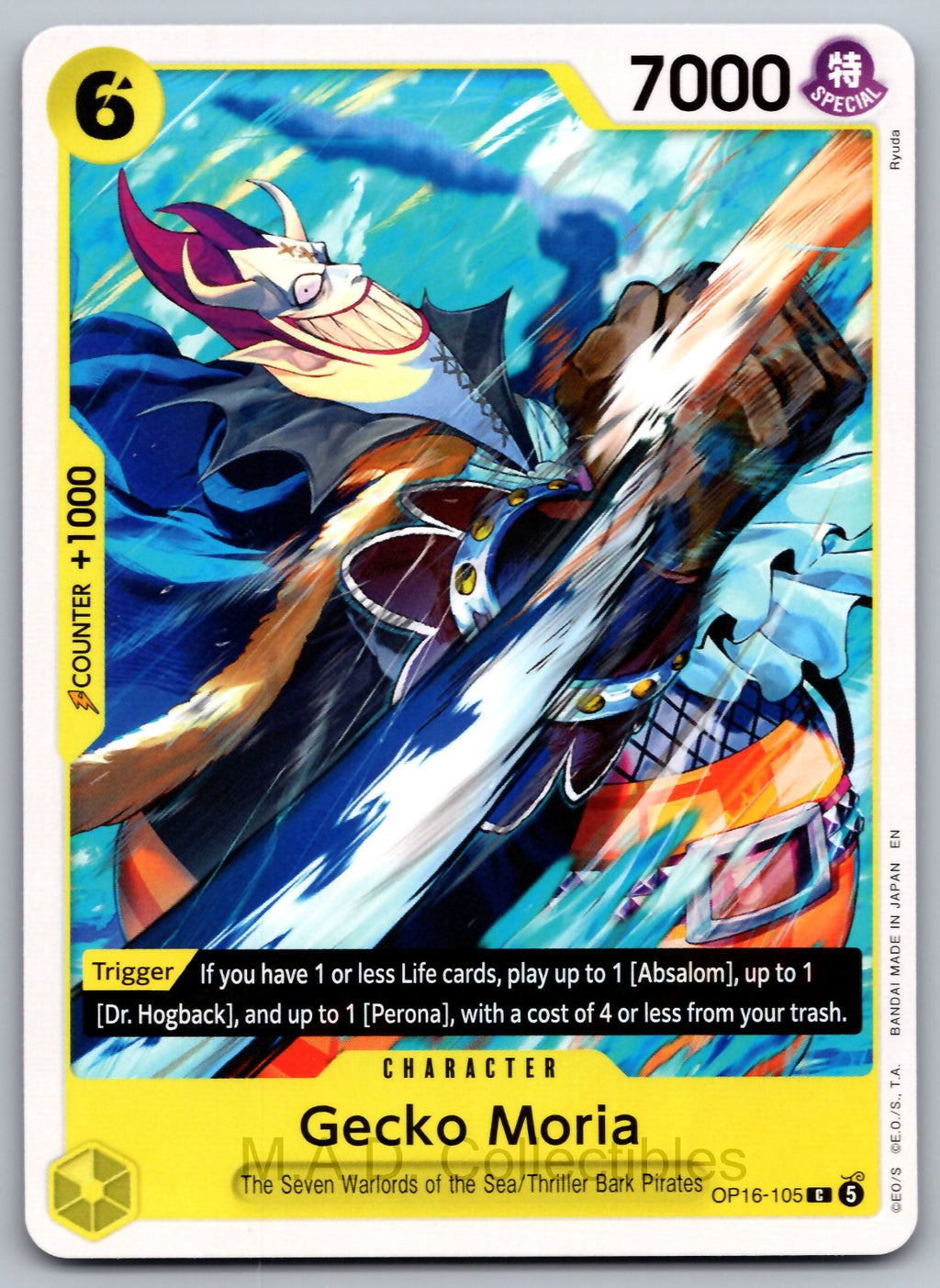 Gecko Moria C The Time of Battle OP16-105 NM