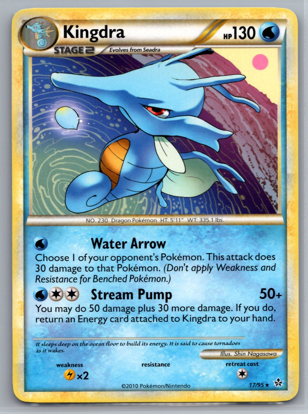 Kingdra Rare Unleashed 17/95 NM