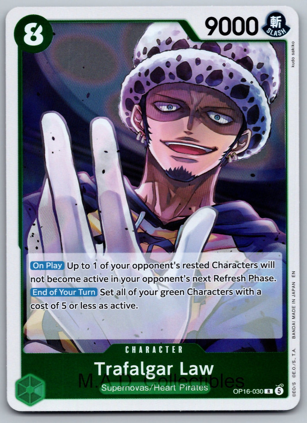 Trafalgar Law (030) R The Time of Battle OP16-030 NM